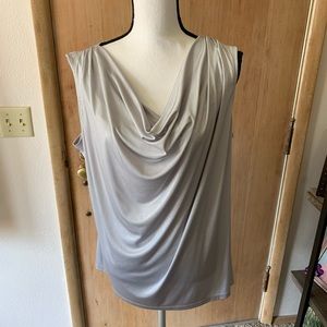 Silver sleeveless top. Size 14/16